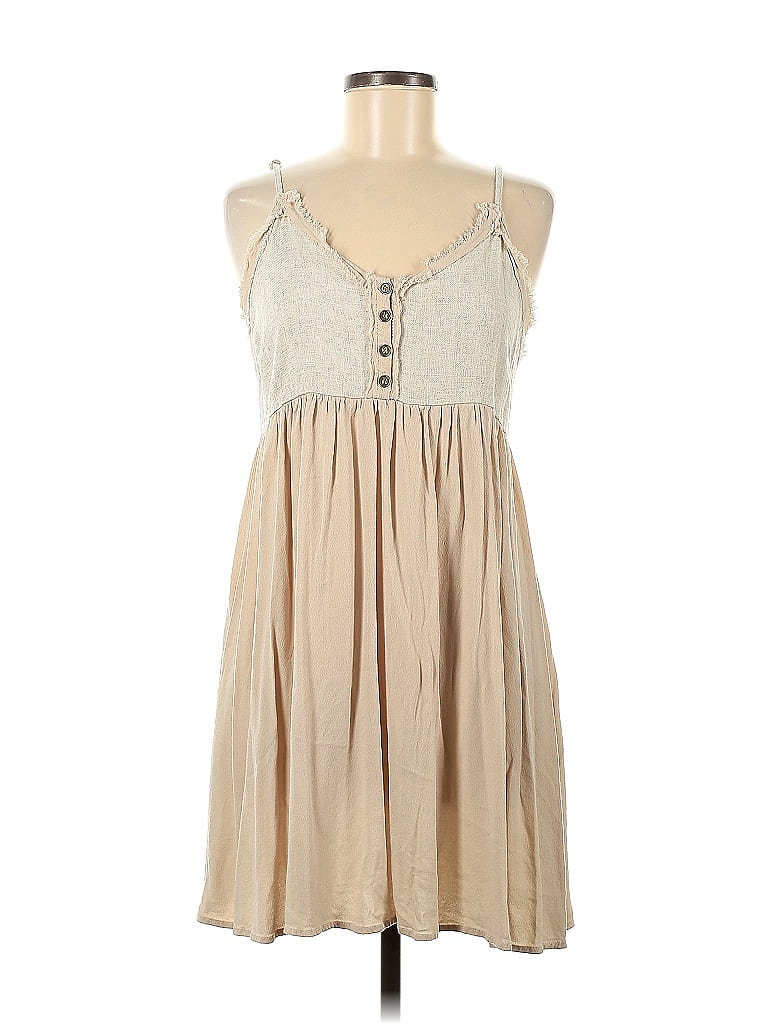 Top Femme Mudd Sans Manches Couleur Sable - Taille Small, Broderie, Occasion Excellent état