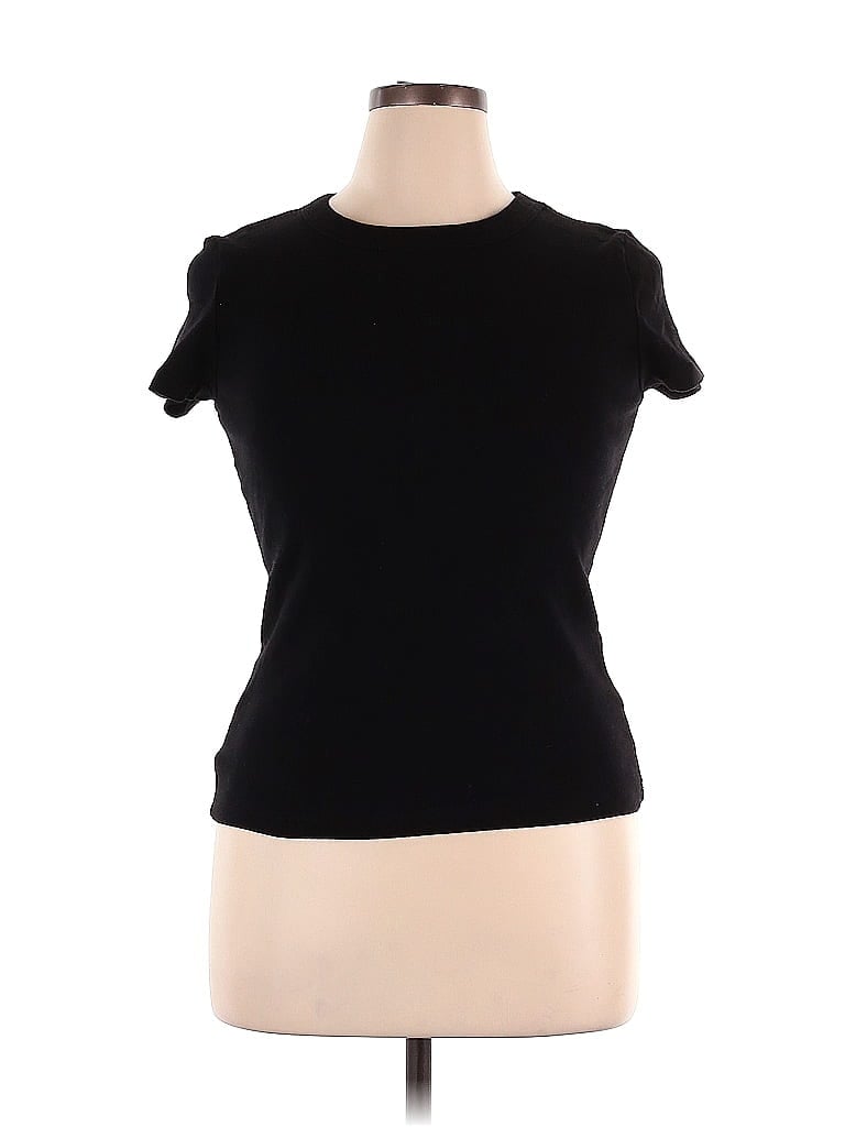 Michael Stars 100% Cotton Black Short Sleeve T-Shirt Size 0X (Plus) - photo 1