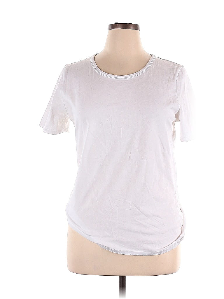 Duluth Trading Co. White Short Sleeve T-Shirt Size 1X (Plus) - photo 1
