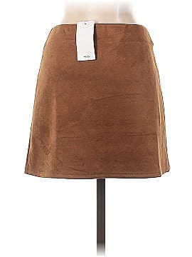 MNG Faux Leather Skirt (view 2)