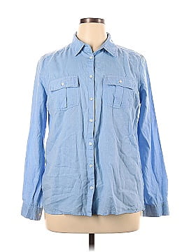 New Look Long Sleeve Button-Down Shirt (view 1)