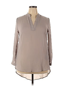Military Hippie Long Sleeve Blouse (view 1)