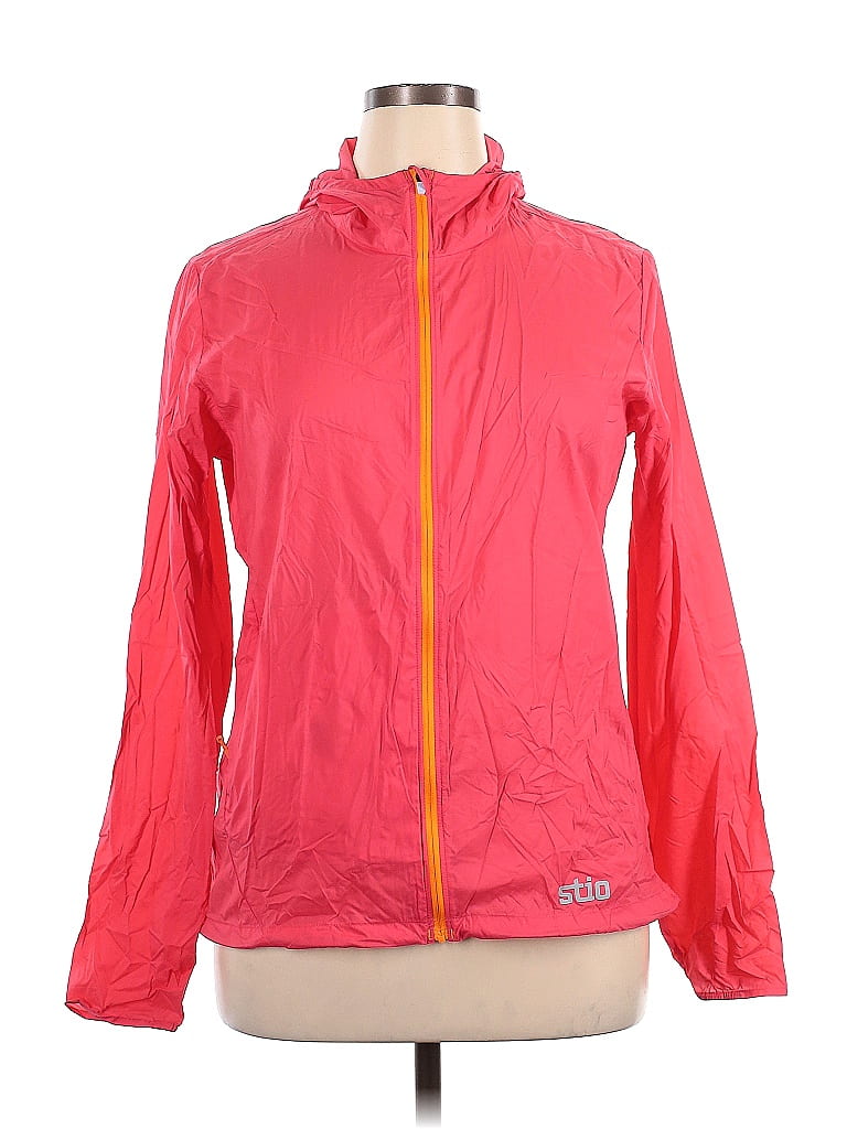 Stio 100% Nylon Pink Raincoat Size XL - photo 1