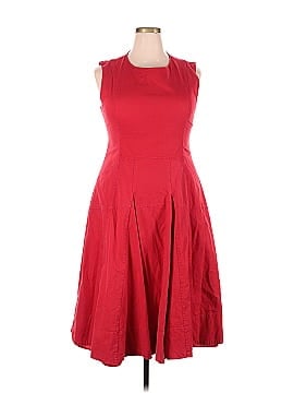 Derek Lam Collective Red Flared Dress (view 1)