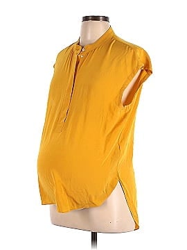 H&M Mama Short Sleeve Silk Top (view 1)