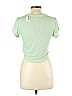 Gap Fit Solid Green Short Sleeve T-Shirt Size L (Petite) - photo 2