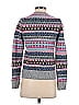J.Crew Factory Store Jacquard Fair Isle Chevron-herringbone Aztec Or Tribal Print Gray Pullover Sweater Size XS - photo 2