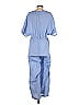 Solid & Striped 100% Linen Marled Blue Jumpsuit Size S - photo 2