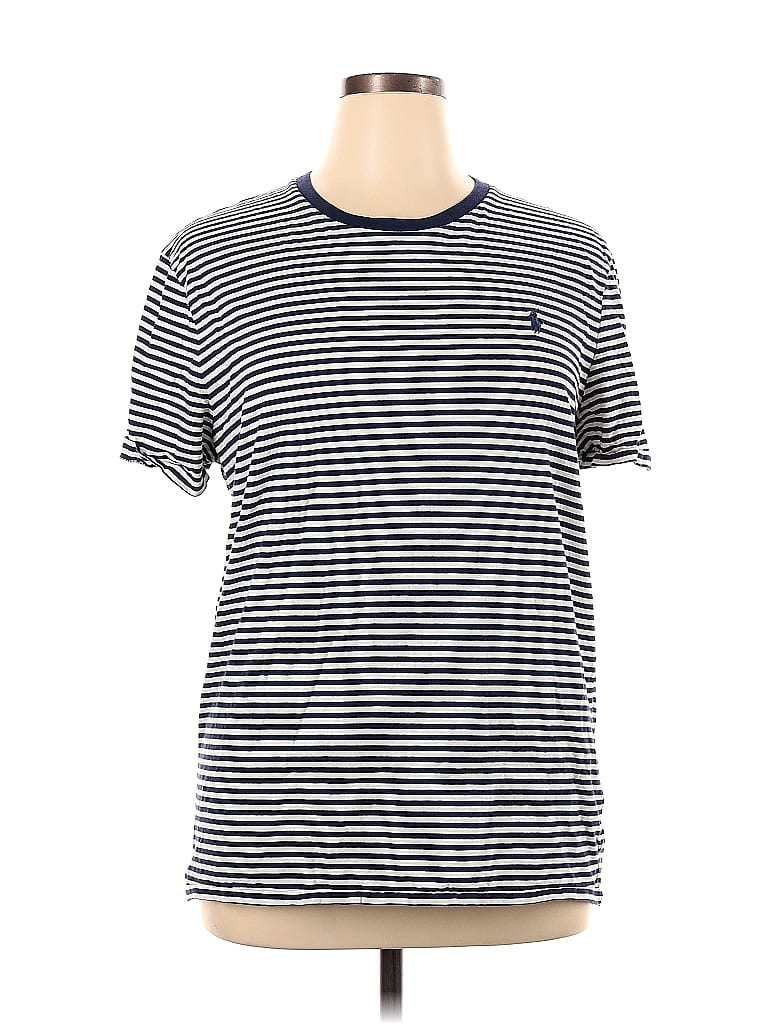 Polo by Ralph Lauren Stripes Blue Short Sleeve T-Shirt Size XL - photo 1
