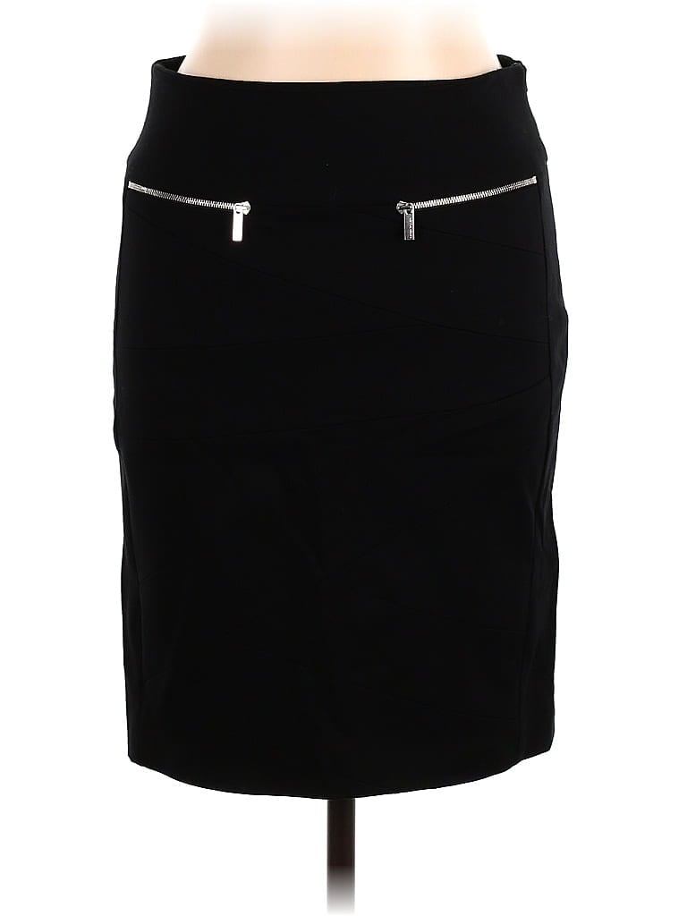 Karen Millen Solid Black Casual Skirt Size 10 - photo 1