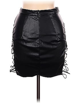 Bear Dance Faux Leather Skirt (view 2)
