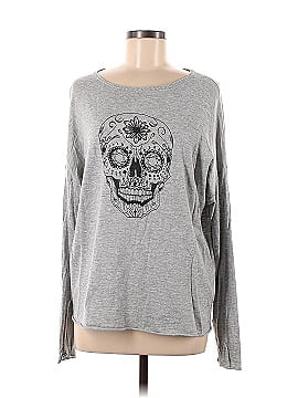 Skull Cashmere Long Sleeve T-Shirt (view 1)