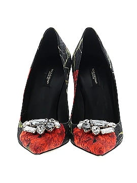 Dolce & Gabbana Printed Crystal-Embellished Heels (view 2)