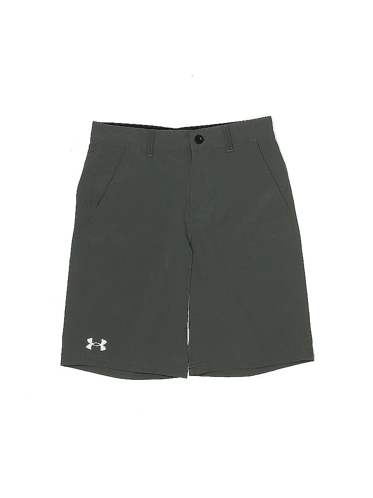 Under Armour Solid Gray Athletic Shorts Size 12 - photo 1