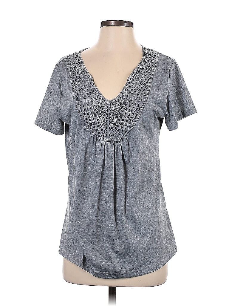 NORACORA Gray Short Sleeve Top Size S - photo 1