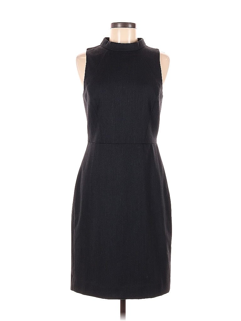 J.Crew Solid Black Casual Dress Size 6 - photo 1