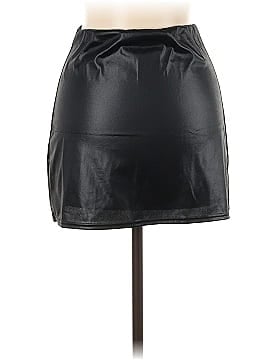 Elan Faux Leather Skirt (view 2)