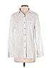 Marine Layer 100% Polyester Stripes Polka Dots Ivory Long Sleeve Blouse Size XS - photo 1
