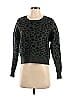 NATION LTD Animal Print Black Gray Wool Pullover Sweater Size XS - photo 1