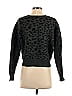 NATION LTD Animal Print Black Gray Wool Pullover Sweater Size XS - photo 2