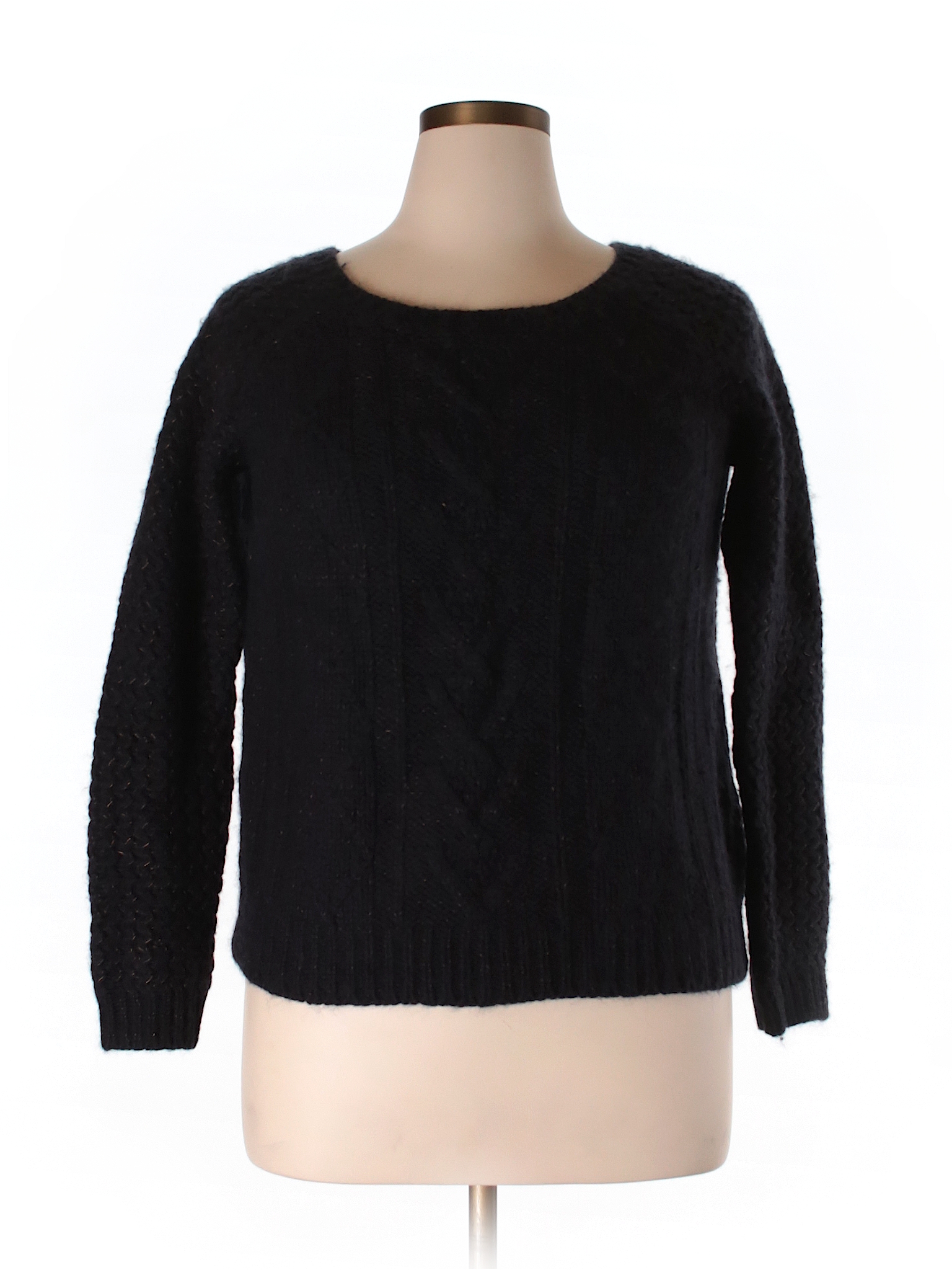 Cynthia Rowley TJX Solid Navy Blue Pullover Sweater Size 1X (Plus) - 77 ...