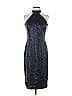W by Worth Jacquard Damask Brocade Black Casual Dress Size 4 - photo 1