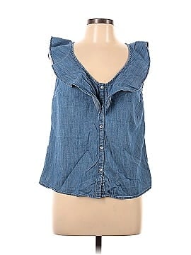 Old Navy Sleeveless Button-Down Shirt (view 1)