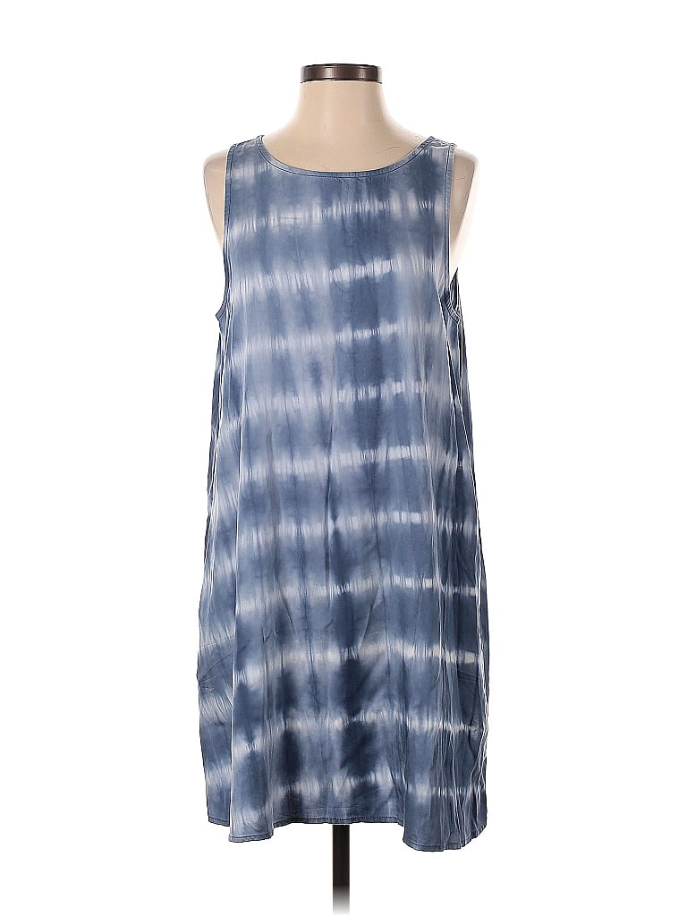 Velvet Heart 100% Tencel Acid Wash Print Tie-dye Blue Casual Dress Size S - photo 1
