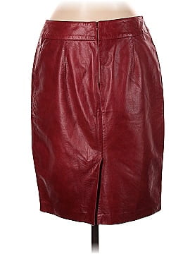 Laundry by Shelli Segal Leather Skirt (view 2)
