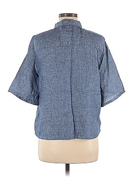 Tahari Short Sleeve Button-Down Shirt (view 2)