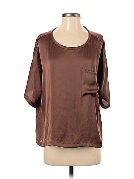 R | Label Short Sleeve Blouse (view 1)