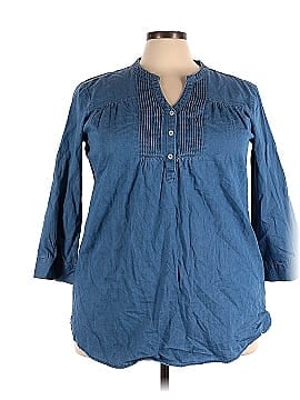 The Vermont Country Store 3/4 Sleeve Blouse (view 1)