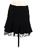 Zara Basic Solid Damask Black Casual Skirt Size M - photo 1
