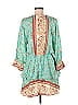 Umgee 100% Polyester Paisley Baroque Print Teal Casual Dress Size M - photo 2