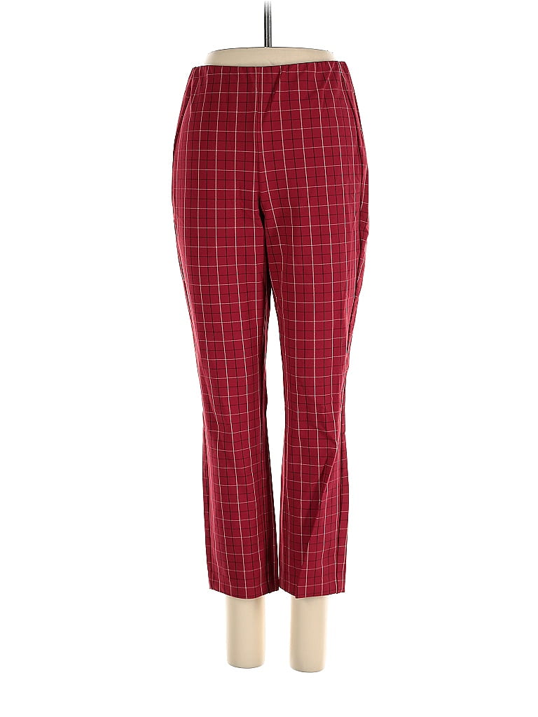 Rag & Bone Houndstooth Argyle Checkered-gingham Grid Plaid Red Casual Pants Size 4 - photo 1