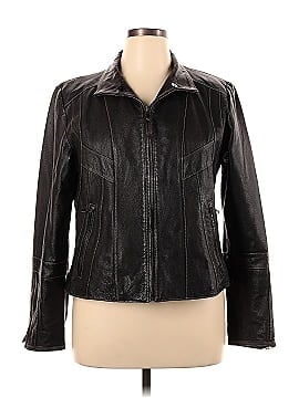 a.n.a. A New Approach Leather Jacket (view 1)