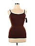 Empetua Solid Brown Tank Top Size XL - photo 1