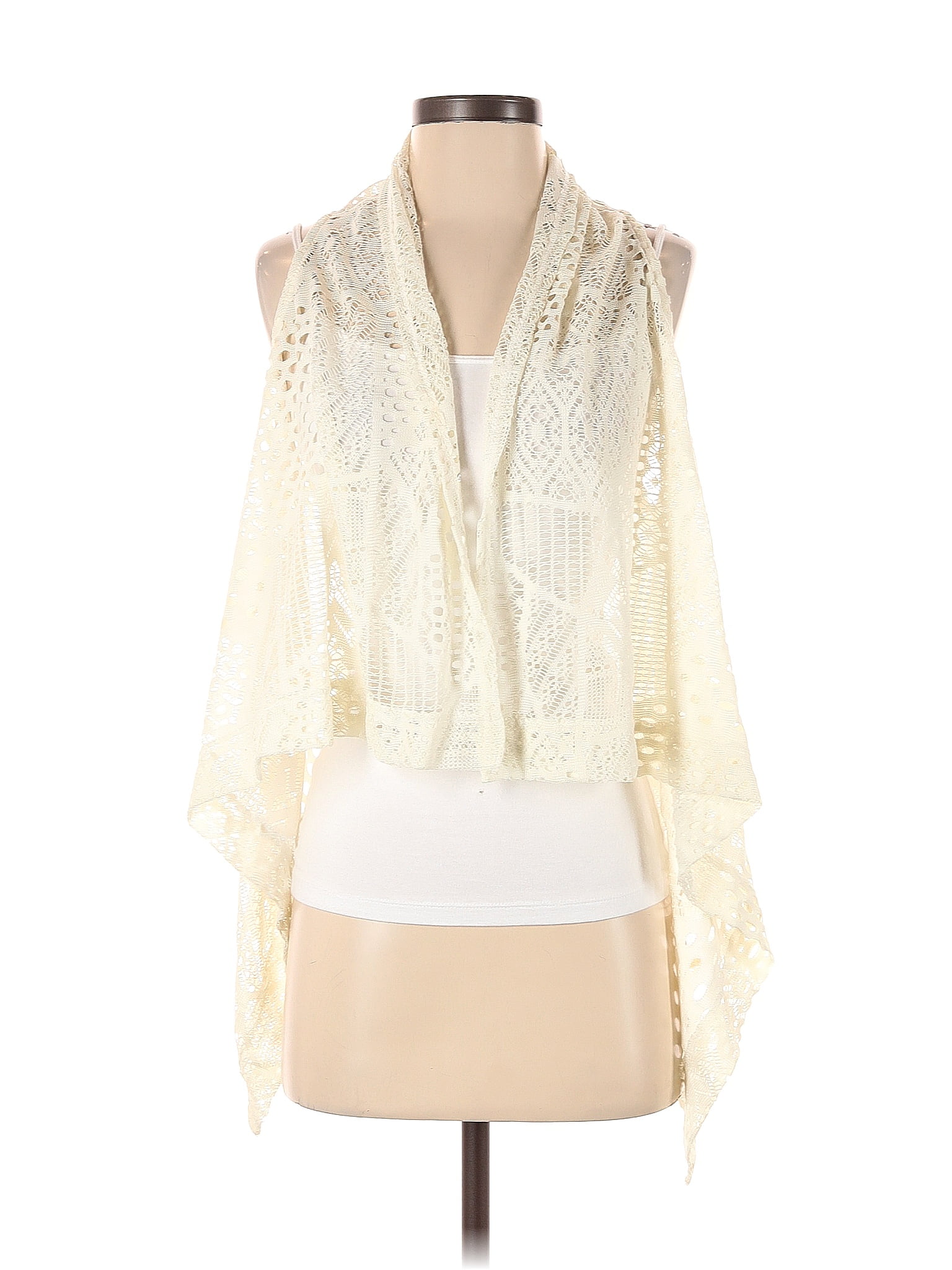 Casual Express Apparel Ivory Kimono Size S 47 off ThredUp