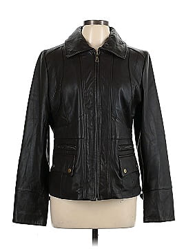 a.n.a. A New Approach Leather Jacket (view 1)