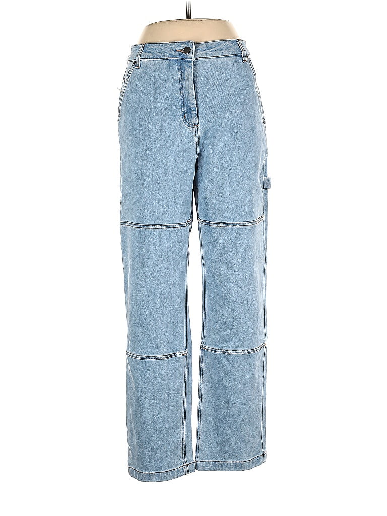 Wildfang Tortoise Grid Blue Jeans Size M - photo 1