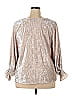 Vince Camuto Silver Long Sleeve Blouse Size 2X (Plus) - photo 2