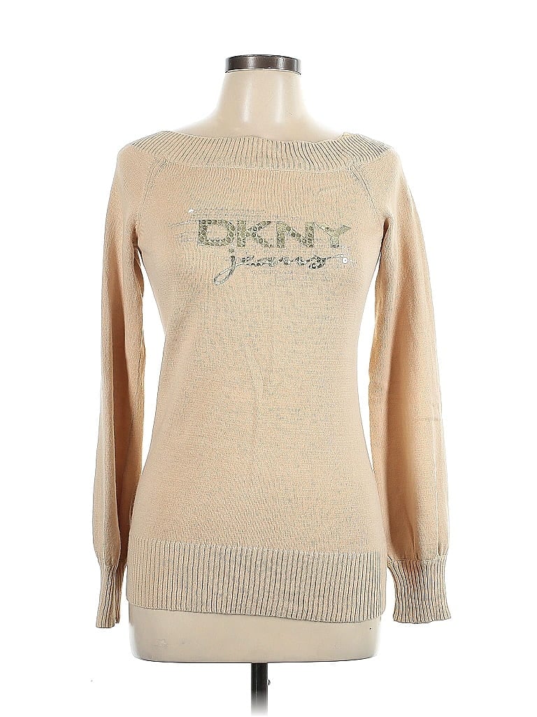 DKNY Jeans Tan Pullover Sweater Size L - photo 1