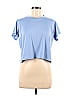 Real Essentials Blue Short Sleeve Blouse Size M - photo 1