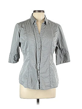 7th Avenue Design Studio New York & Company Short Sleeve Button-Down Shirt (view 1)
