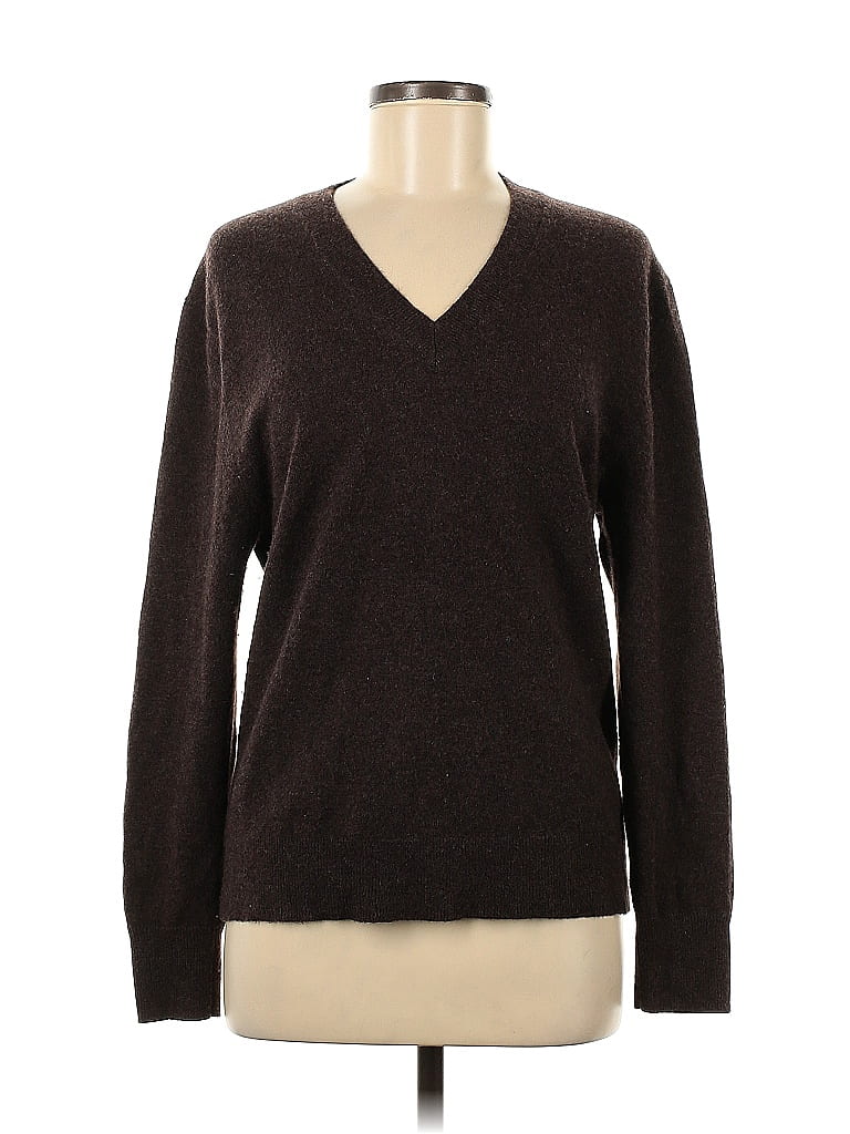 Uniqlo 100% Cashmere Brown Cashmere Pullover Sweater Size M - photo 1