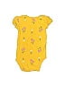 Just One You Made by Carter's 100% Cotton Floral Motif Baroque Print Yellow Short Sleeve Onesie Size 6 mo - photo 2