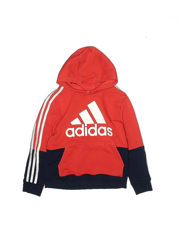 Adidas Red Pullover Hoodie Size 8 - photo 1