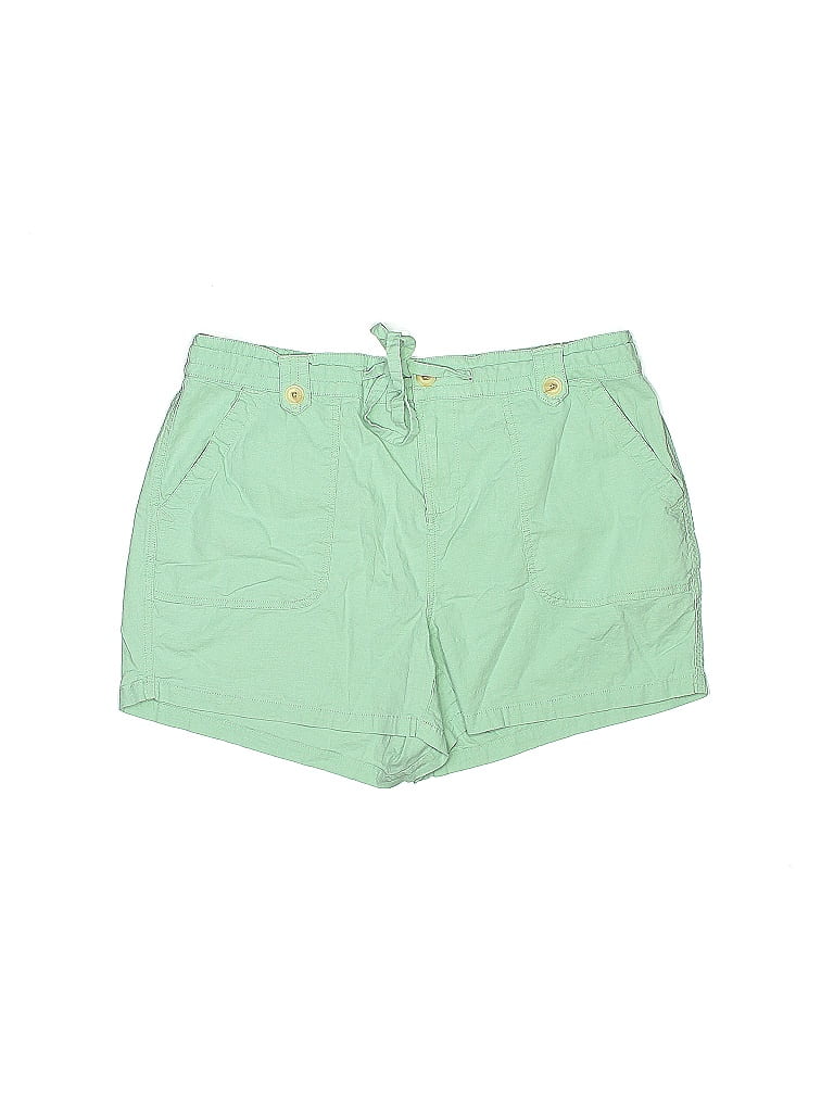 Torrid Solid Green Khaki Shorts Size 14 (Plus) - photo 1