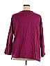 Roaman's 100% Cotton Burgundy 3/4 Sleeve Blouse Size 26 (2X) (Plus) - photo 2