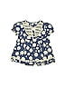 Marks & Spencer 100% Cotton Blue Short Sleeve Top Size 5 - 6 - photo 1
